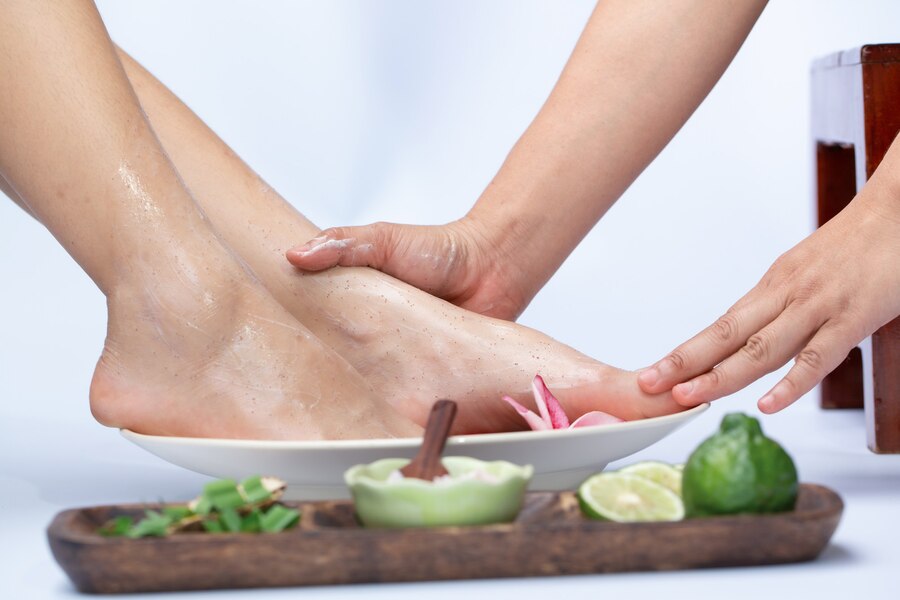 Organic spa pedicure, Kay Nails Spa