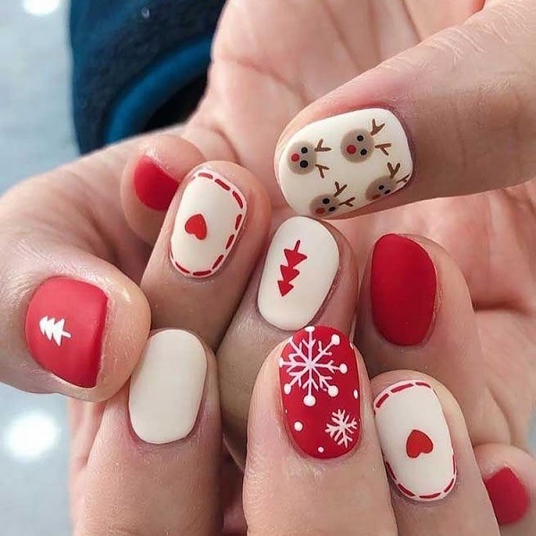 Christmas nails, Collingswood Kay Nails